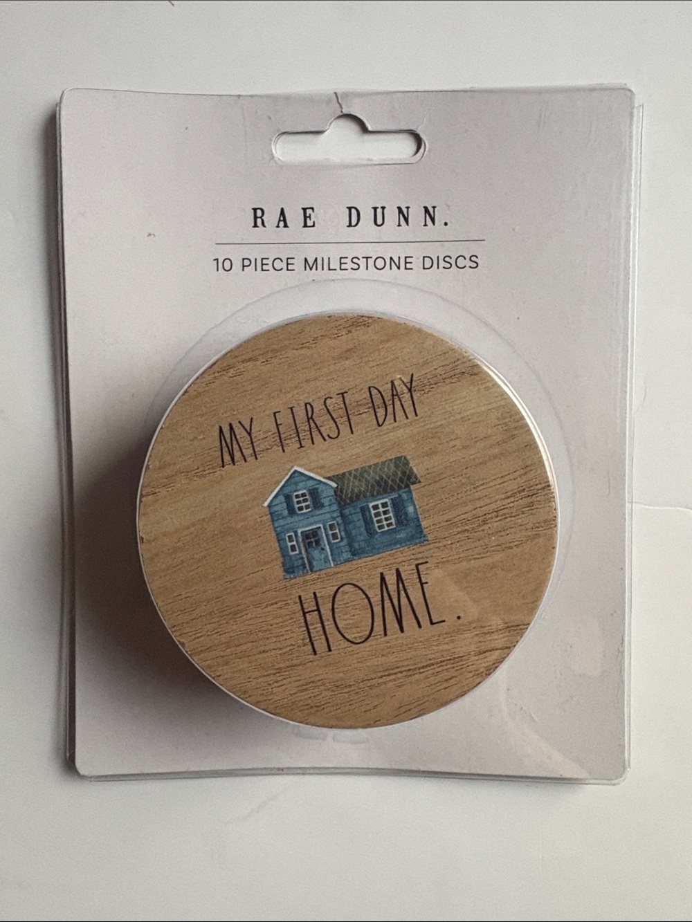 Rae Dunn 10 Piece Wooden Milestone Discs New